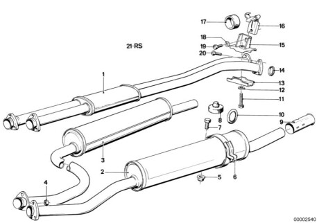 Глушитель BMW 18121175911