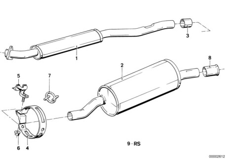 Глушник BMW 18121176991