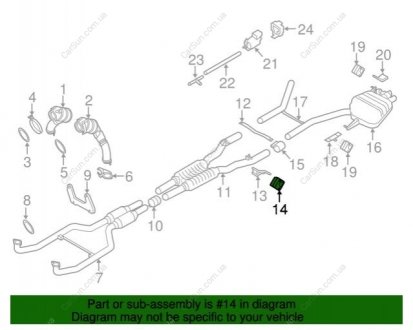 Крепления выхлопной труби BMW 18207585359