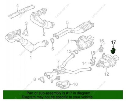 Крепления выхлопной труби BMW 18207836637