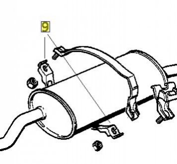 Крепления выхлопной труби BMW 18211176029
