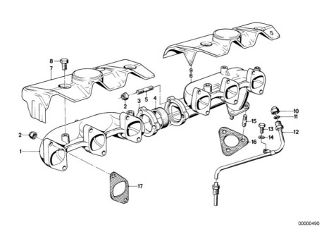 Прокладка выхлопной системы BMW 18301723884