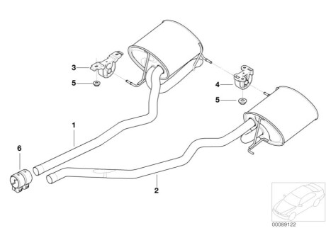 Глушитель BMW 18307785705