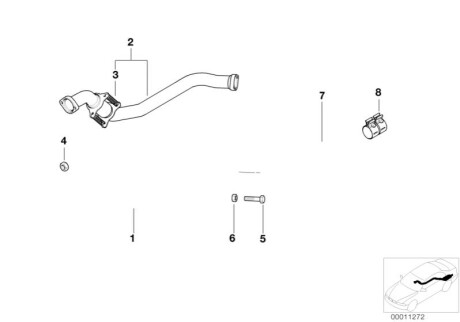 Приемная труба глушителя BMW 18312246692