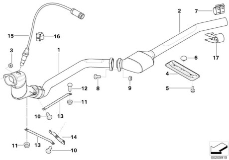 Катализатор BMW 18317786347