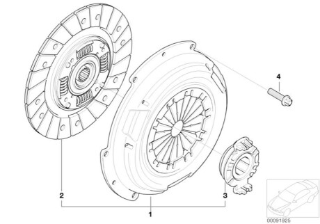 Комплект зчеплення BMW 21207551383