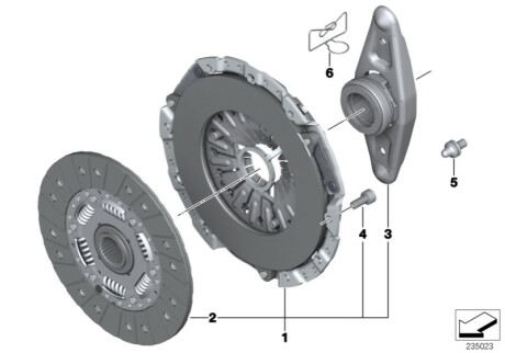 Комплект зчеплення BMW 21207583172