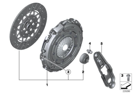 Комплект деталей зчеплення BMW 21208607915