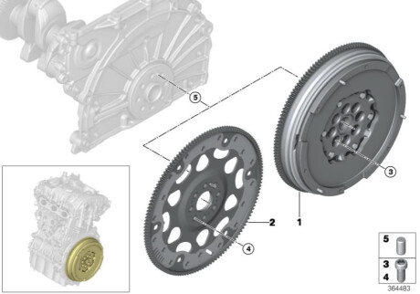 Подвійний маховик 211060 BMW 21208655638