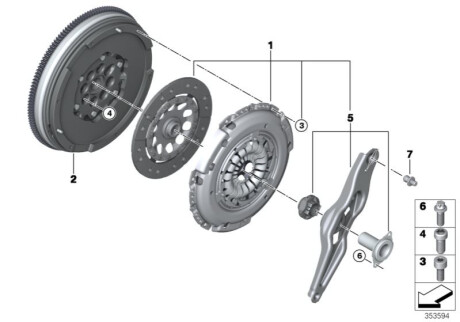 Комплект зчеплення BMW 21518657323