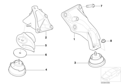 Підвіска, двигун BMW 22116785583