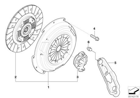 Вилка выжимного подш BMW 23117545083