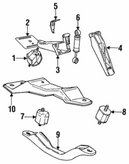 Подушка АКПП BMW 23711176041