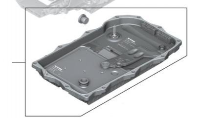 Комплект, фільтр рідини масляного піддону BMW 24117631728