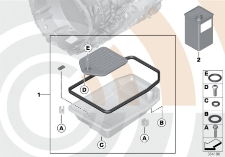 Комплект фильтра жидкости Autom Tra H24981 BMW 24152285600