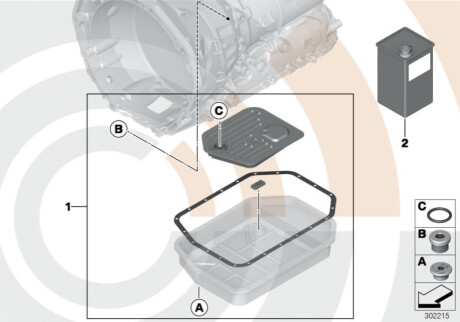 Комплект деталей BMW 24152333911