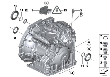 Оригинальная запчасть BMW 24157551089