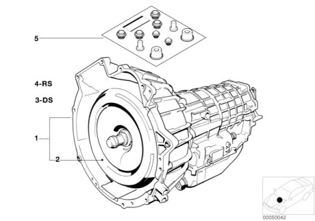 Набір прокладок F Automatik Trans H24110 BMW 24271218614