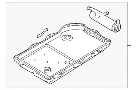 Картер коробки передач BMW 24345A13153