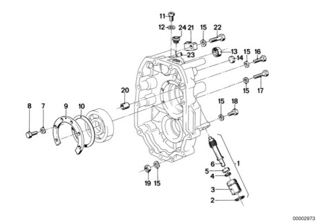 Опорний кронштейн H25110 BMW 25111202842