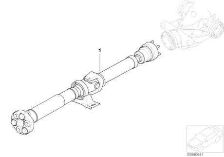 Карданний вал автоматичної коробки передач H26110 BMW 26107555711