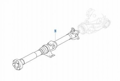 Приводной вал (L=1439 мм) BMW 26107567941