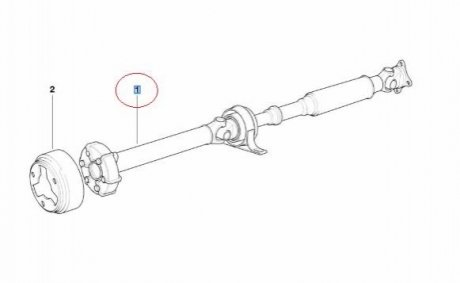 Вал карданный BMW 26111227283