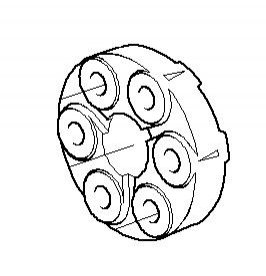 Універсальний шарнір, диск Guibo BMW 26117500004