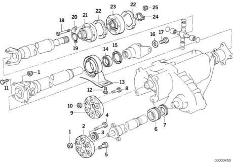 Подвеска, карданный вал BMW 26121226723