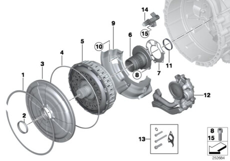 Уплотнительное кольцо 248520 BMW 28407610627