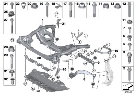 Оригинальная запчасть BMW 31106888764