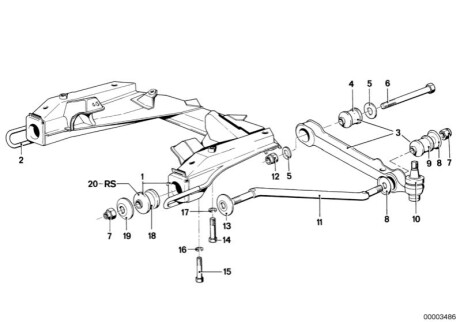 Гумове кріплення H31120 BMW 31121112902