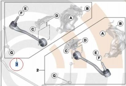 Рычаг подвески BMW 31122339998