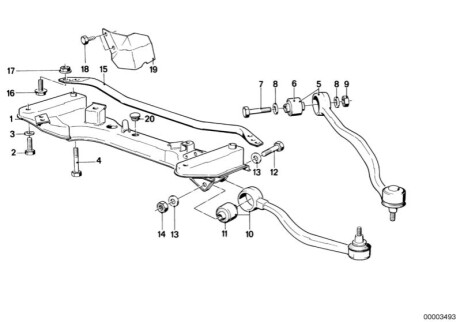 Подвеска, рычаг независимой подвески колеса BMW 31129058818