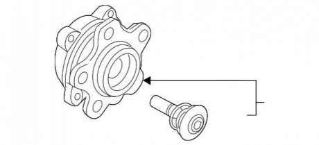 Підшипник ступиці BMW 31202408656