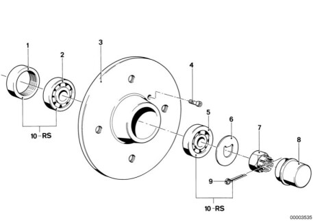 Уплотнение вала H3110D BMW 31211101114