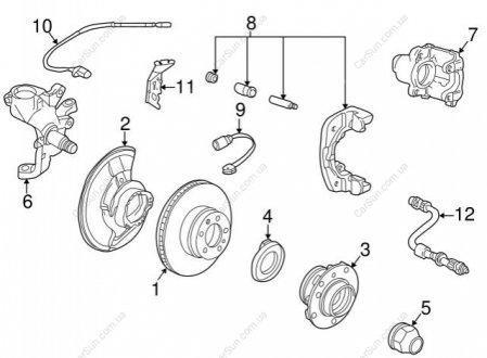 Поворотний кулак П BMW 31211142086