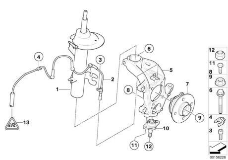 Опора поворотна BMW 31216757497