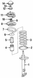 Пружина подвески BMW 31331090761