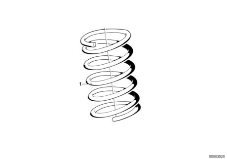 Пружина ходовой части BMW 31331124019