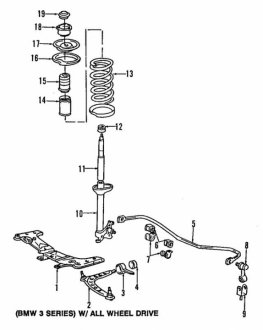 Пружина підвіски BMW 31331127503