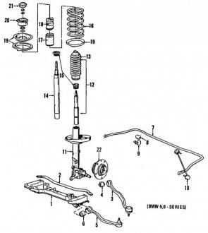 Пружина подвески BMW 31331133337