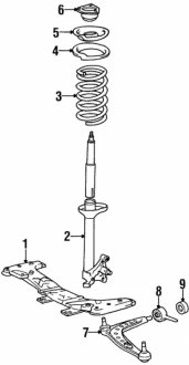 Опора стійки амортизатора BMW 31331139452