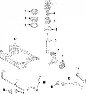 Пружина підвіски BMW 31336784986