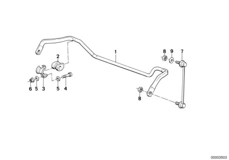 Тяга / стойка, стабилизатор BMW 31351701066