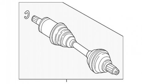 Полуось в сборе BMW 31607622883