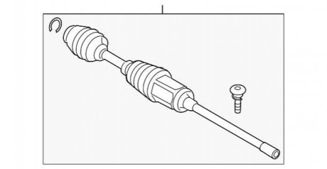 Полуось в сборе BMW 31608657292