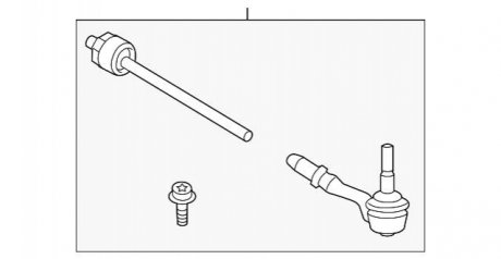 Тяга рульова поперечна П BMW 32104A01667