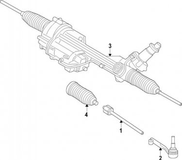 Рейка та шестерня в зборі BMW 32105A3AD84