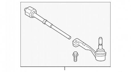 Поперечная рулевая тяга п BMW 32105A451A8